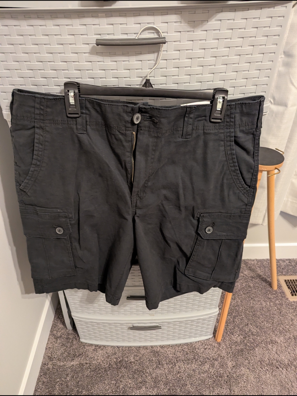 Sonoma Black Everyday Cargo Shorts with Utility Pockets